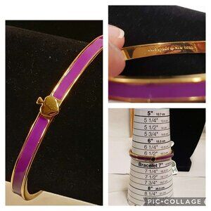 Kate Spade Purple Enamel Hinge Bracelet